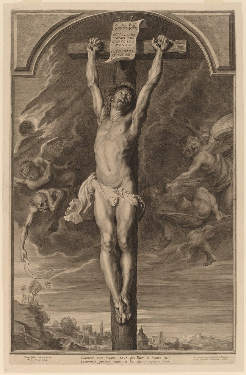Krisztus a kereszten alkotó: Paulus Pontius, after Sir Peter Paul Rubens
