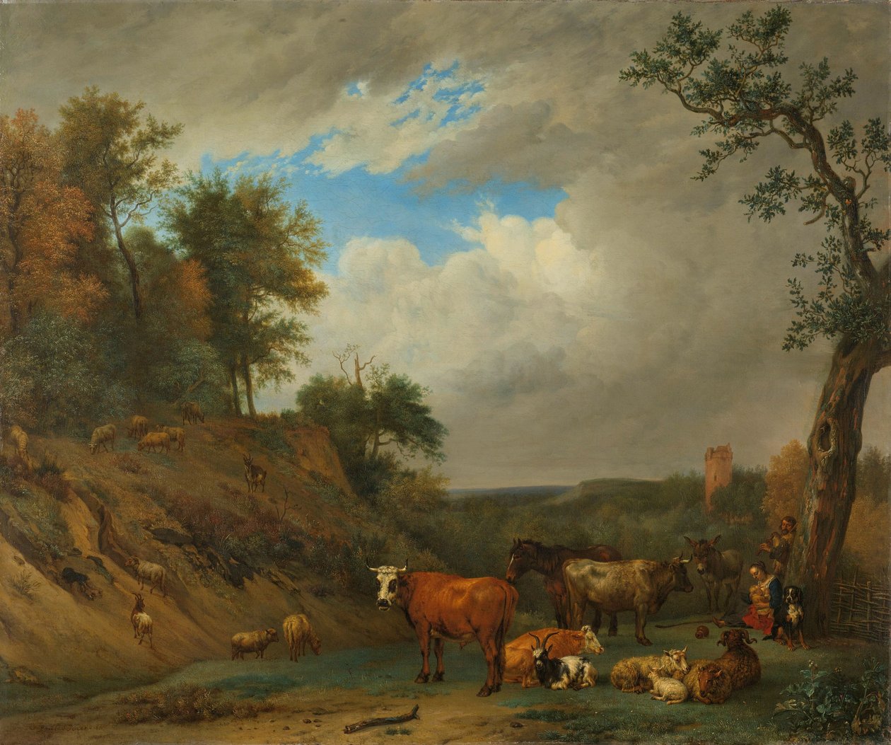 Pásztorok a jószágaikkal alkotó: Paulus Potter (after)