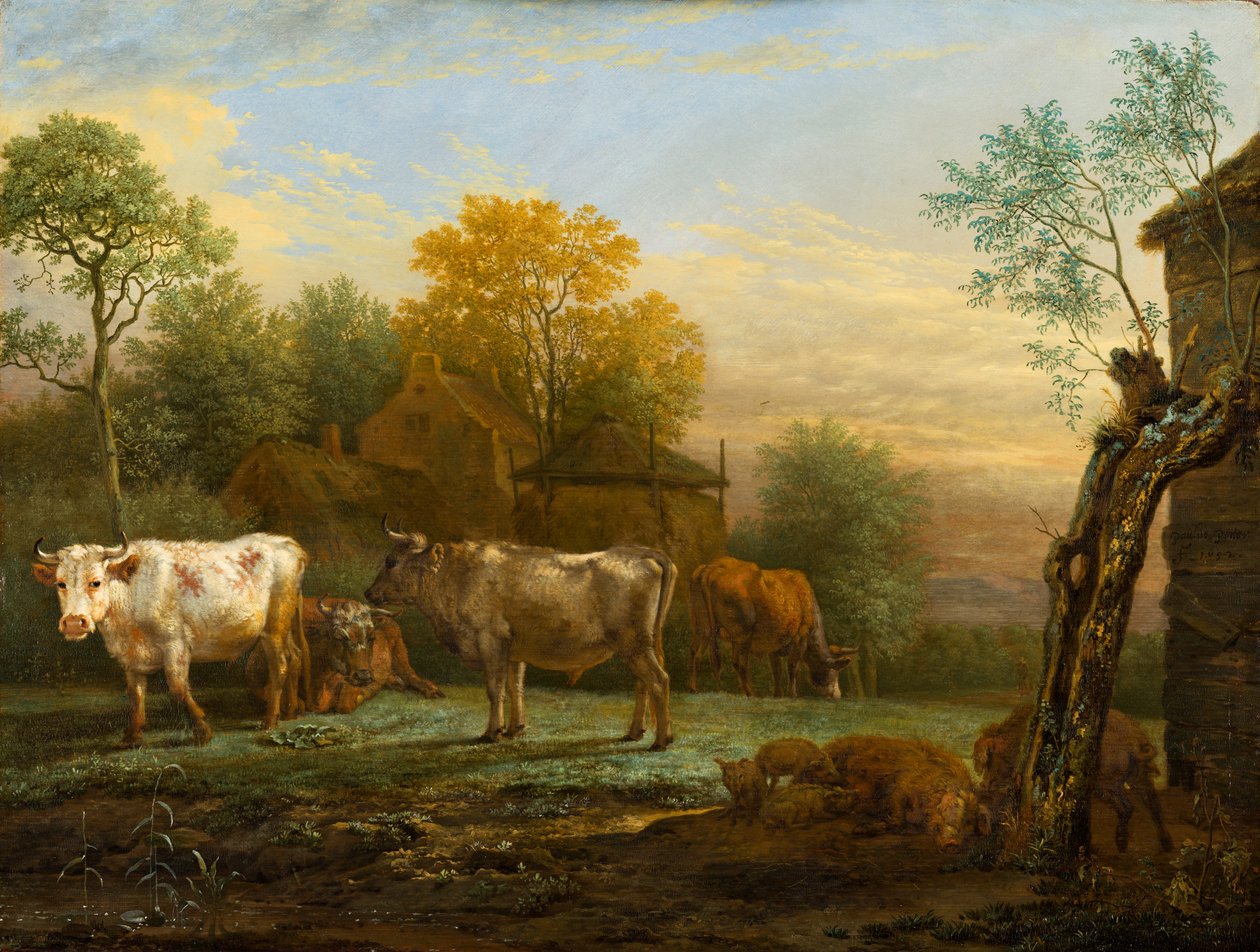Szarvasmarhák a mezőn alkotó: Paulus Potter