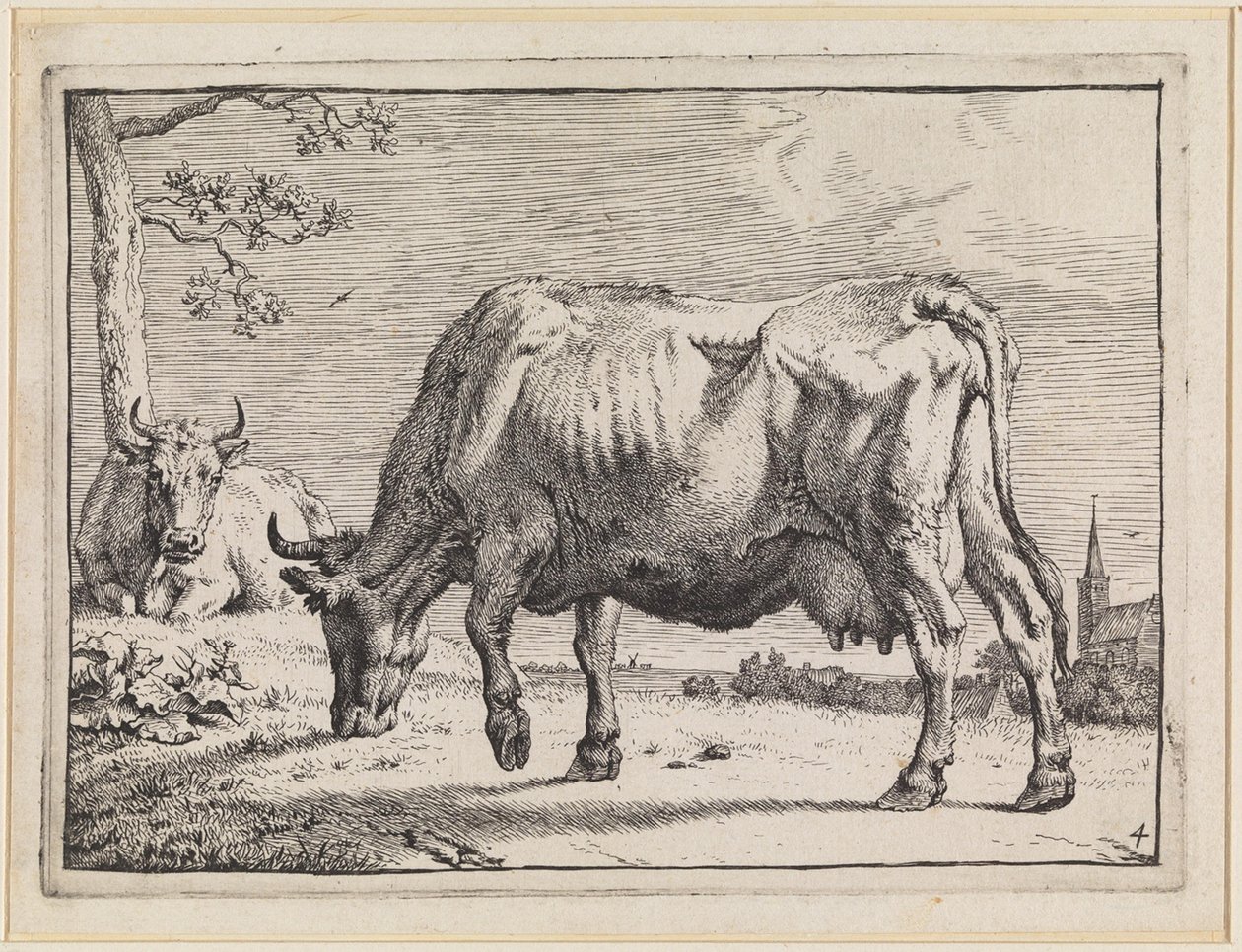 Legelésző tehén alkotó: Paulus Potter