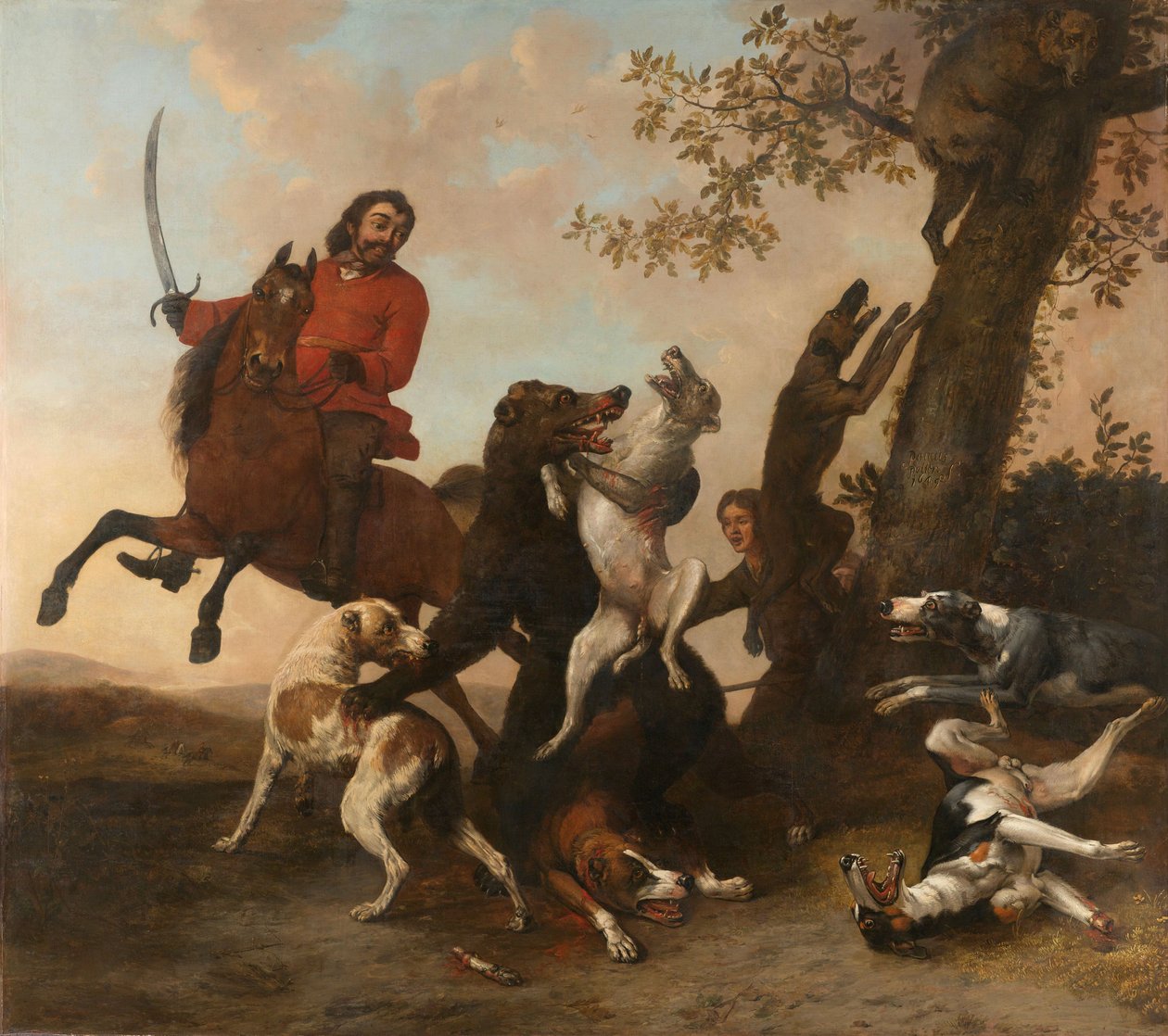 Medvevadászat alkotó: Paulus Potter