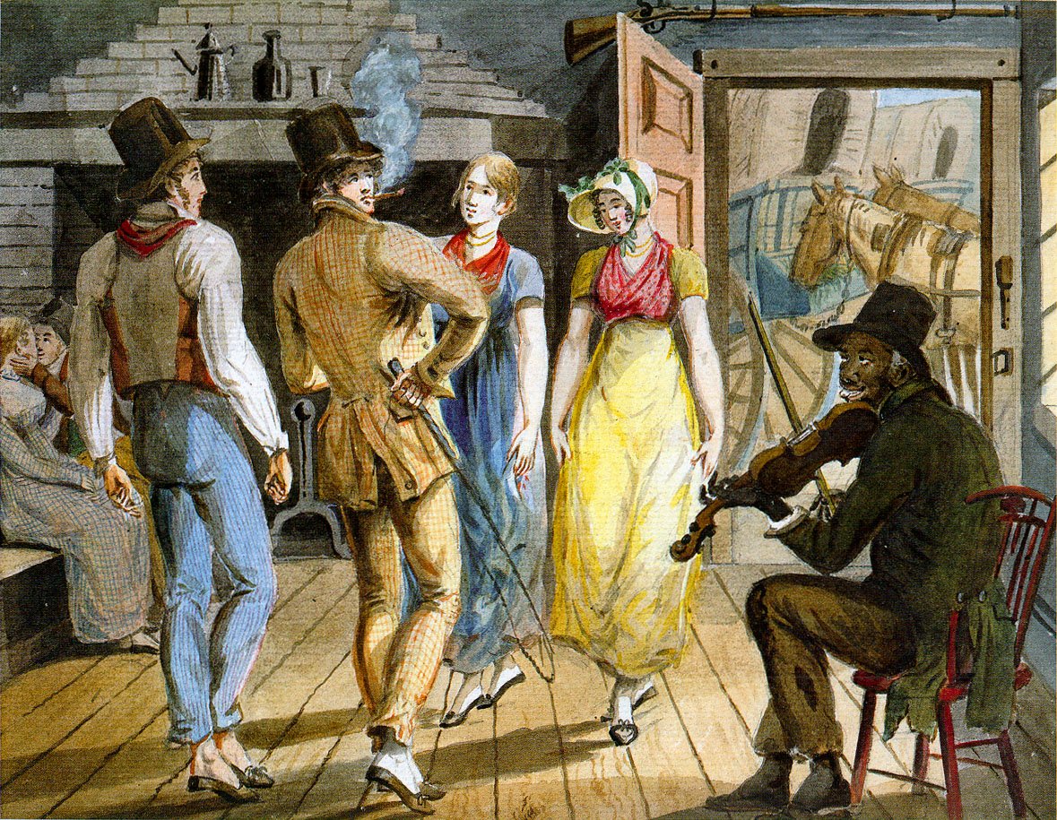 Vidámság a Wayside Innben alkotó: Pavel Petrovich Svinyin