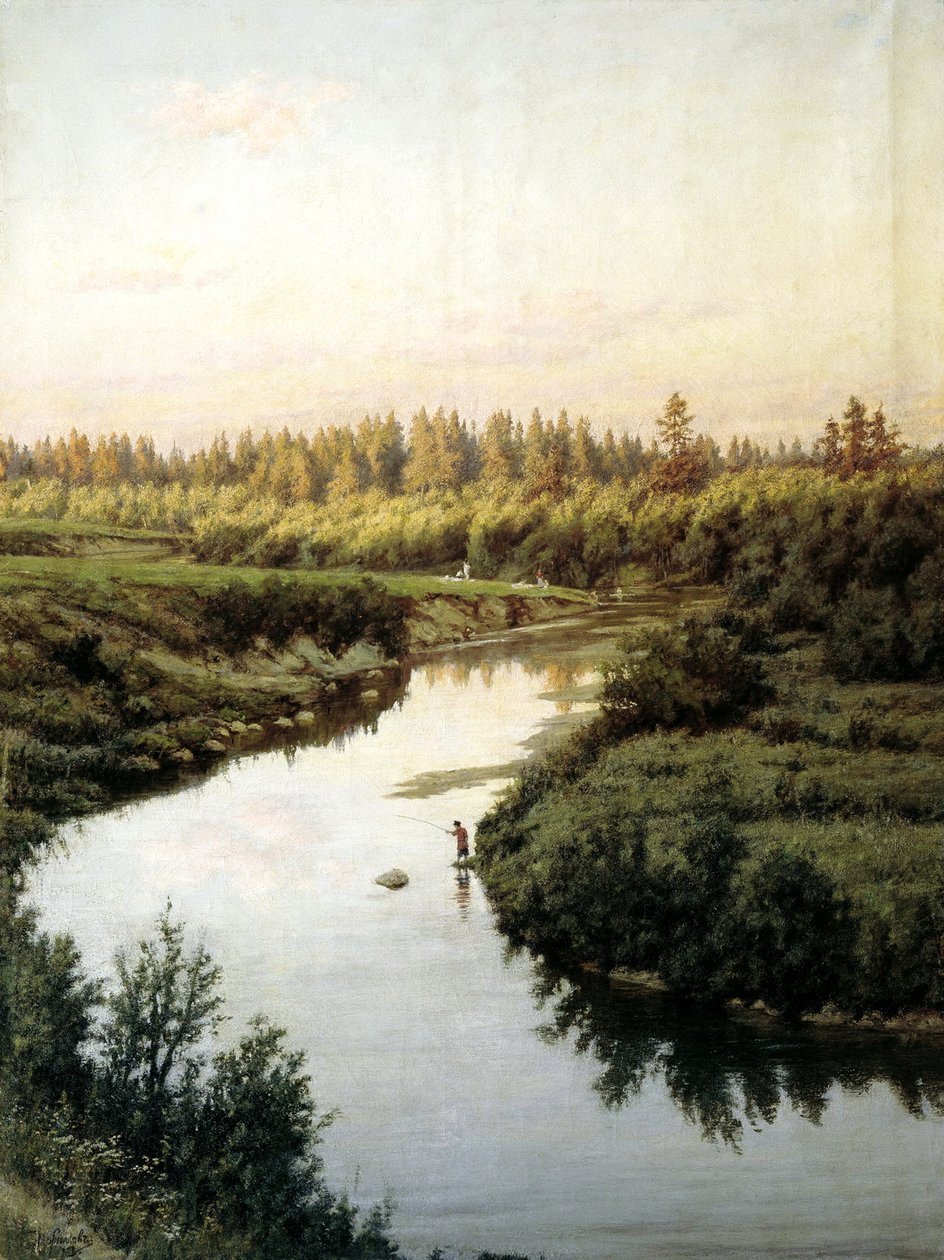 Folyói táj alkotó: Pavel Alexandrovich Briullov