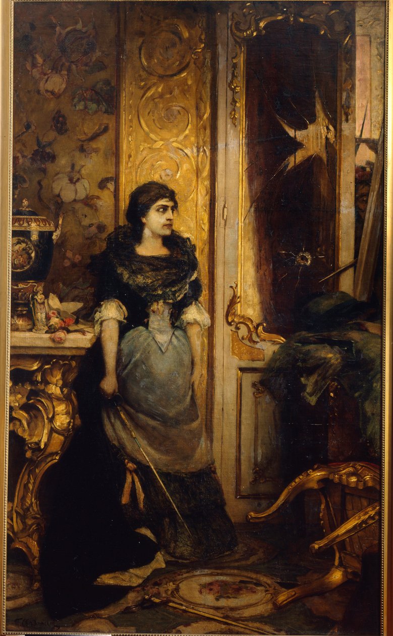 La derniere etape. Peinture de Pavel Alexandrovich Svedomsky (Svedomski) (1849-1904), huile sur toile alkotó: Pavel Alexandrovich Svedomsky