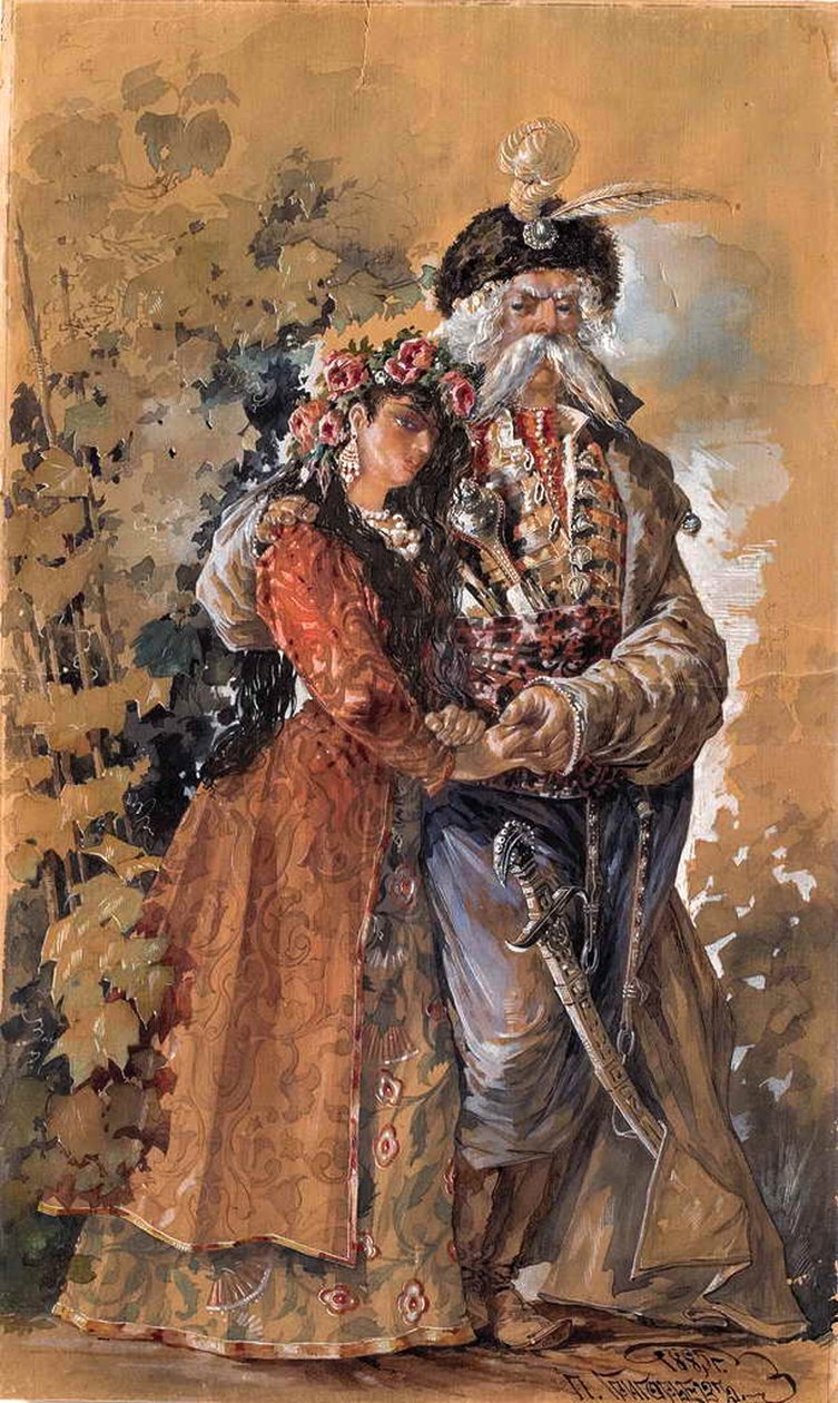 Mazepa Máriával, 1885 alkotó: Pavel Alexeyevich Grigoryev