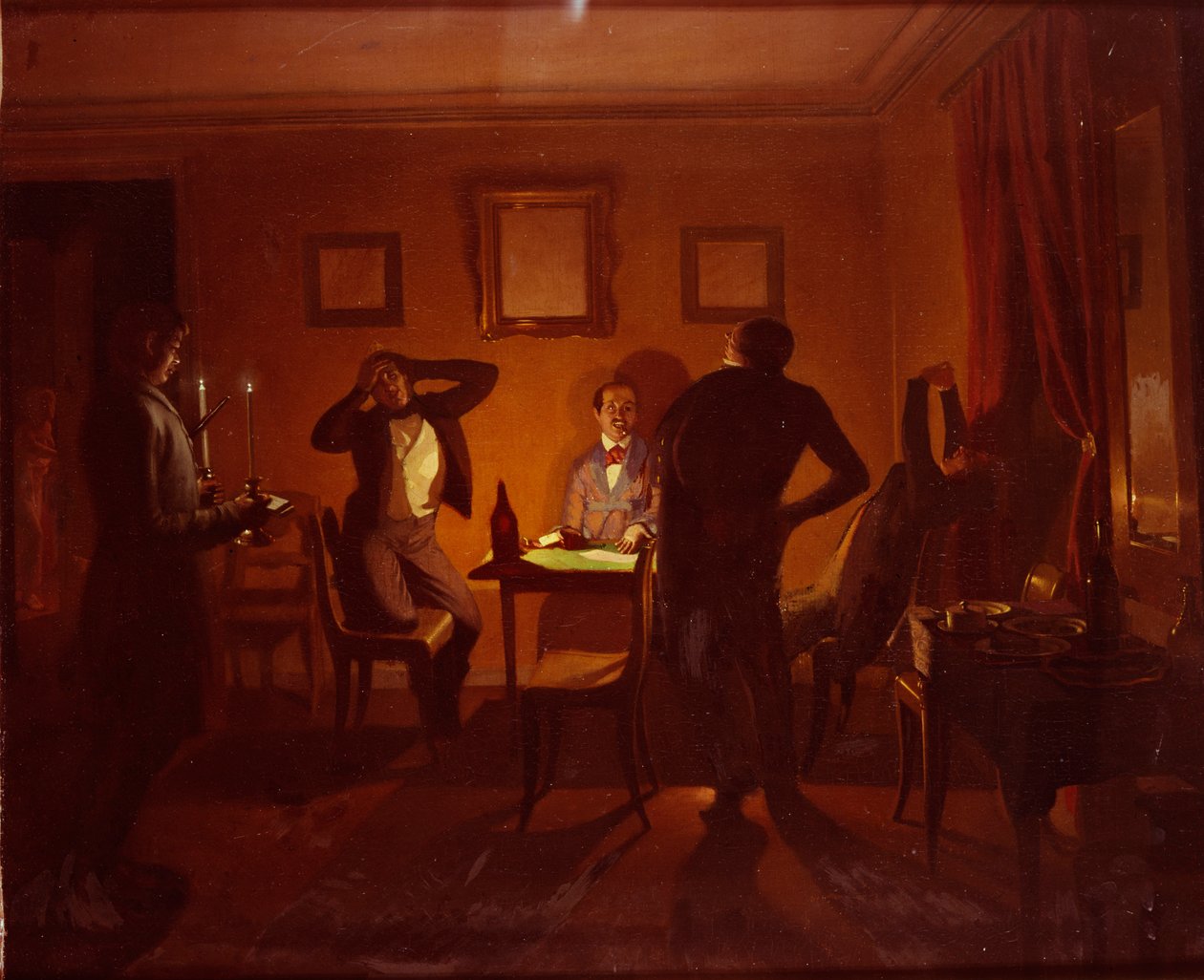 A szerencsejátékosok, 1852 alkotó: Pavel Andreevich Fedotov