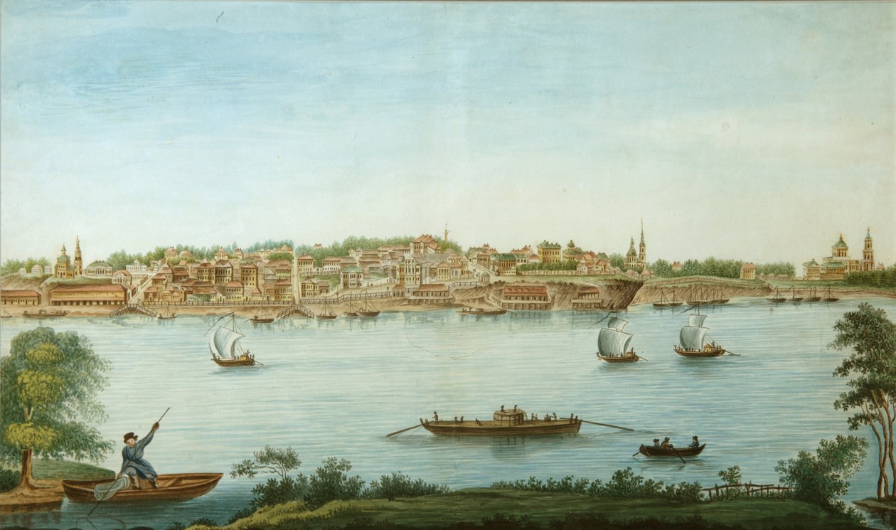 Perm látképe, 1832 alkotó: Pavel Emelyanovich Razmakhnin