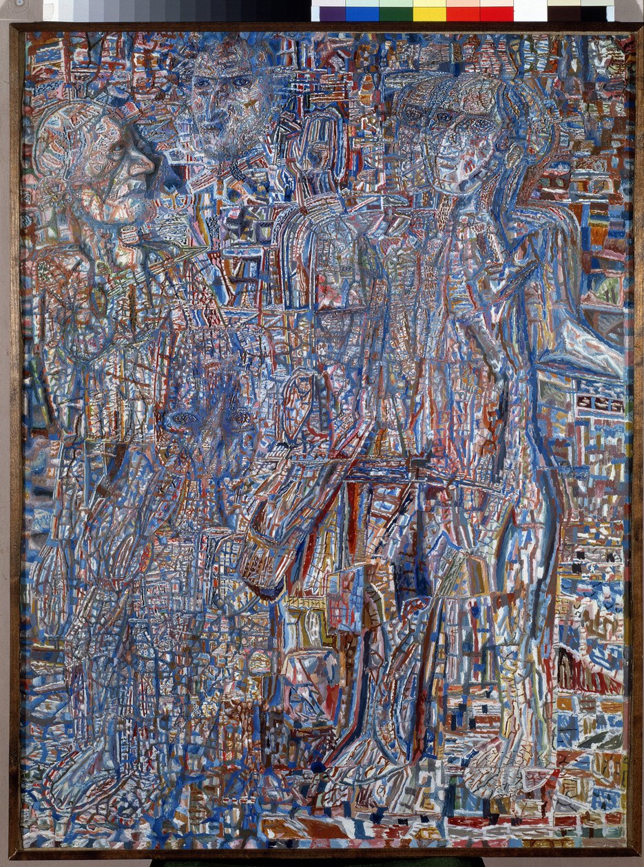 ""Karakterek"" (emberek) Pavel Nyikolajevics Filonov (1883-1941) festménye 1930 Állami Orosz Múzeum, Szentpétervár alkotó: Pawel Nikolajewitsch Filonow