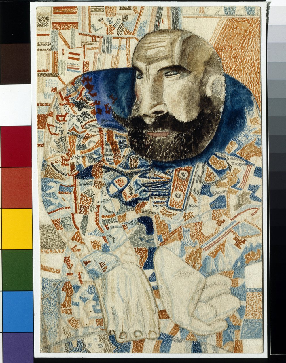 Kocsis – Pavel Nyikolajevics Filonov (1883-1941) munkája, akvarell papíron (19x12,3 cm) alkotó: Pawel Nikolajewitsch Filonow