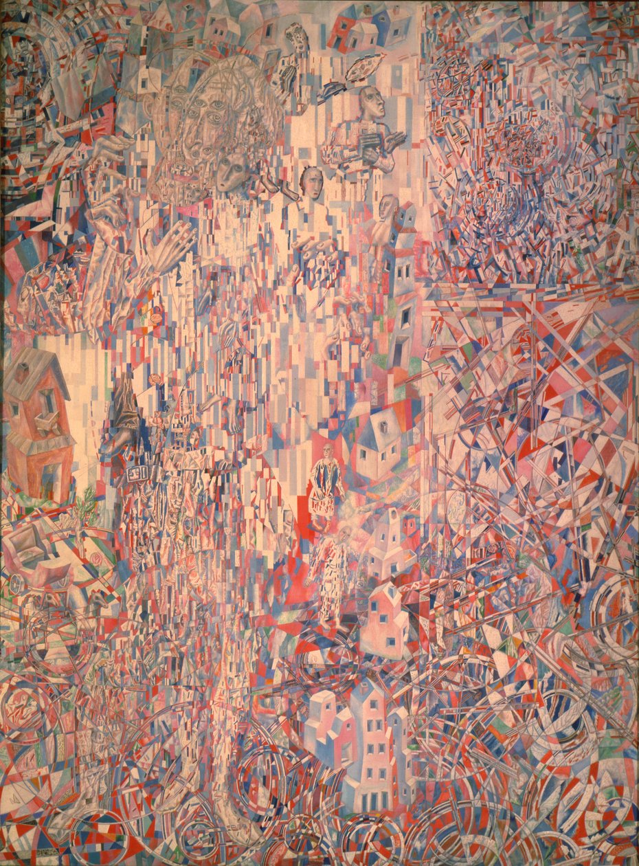 A petrográdi proletariátus képlete, 1920-1921 alkotó: Pavel Nikolayevich Filonov