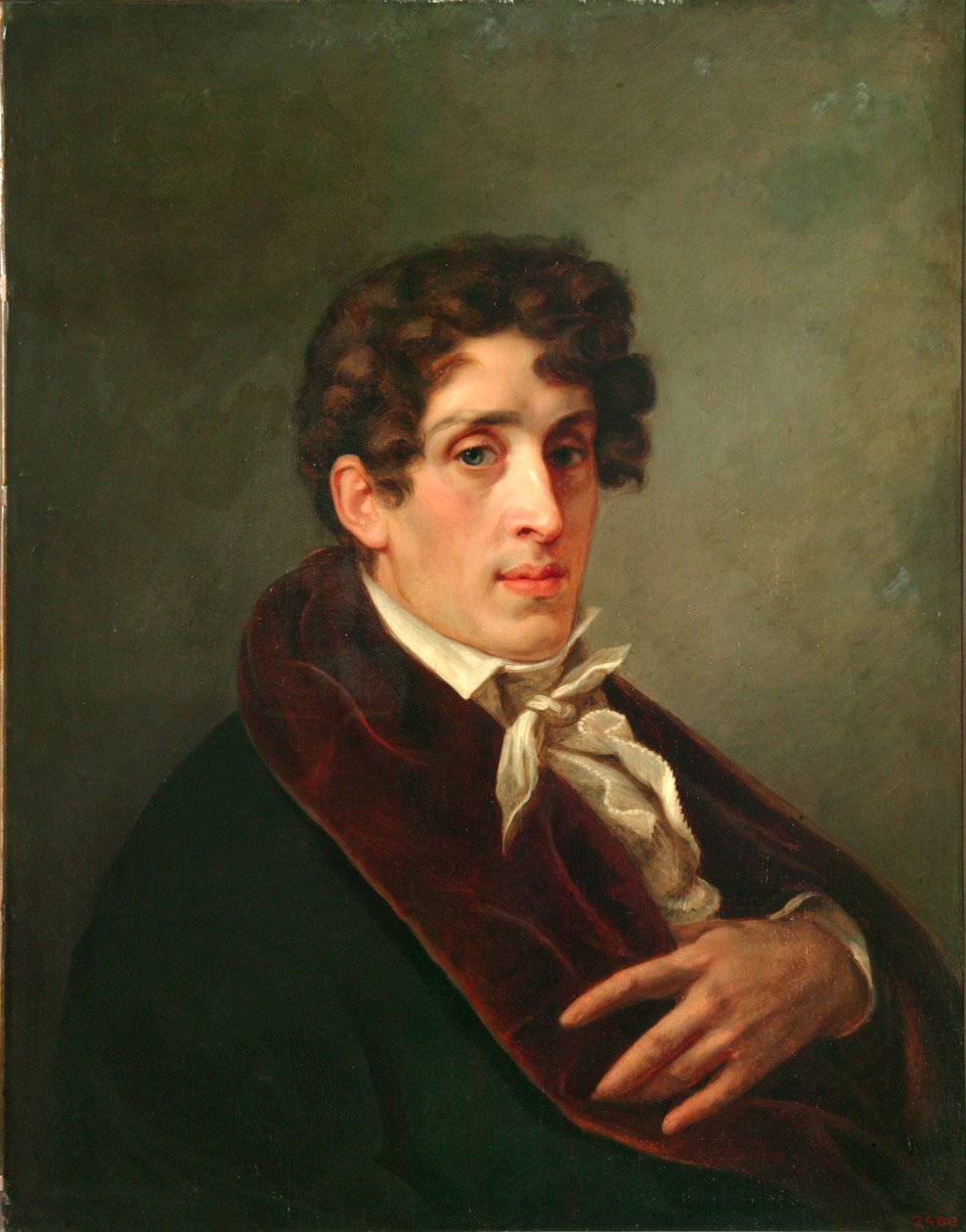 Fjodor Petrovics Tolsztoj gróf művész portréja 1783-1873, 1809 alkotó: Pavel Nikolayevich Michaylov