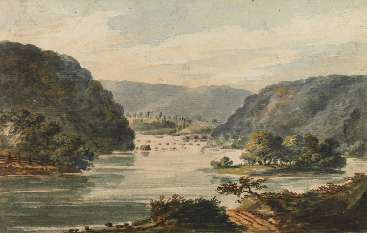 Kilátás a Potomacról a Harpers Ferrynél, 1811-ca. 1813. alkotó: Pavel Petrovic Svin