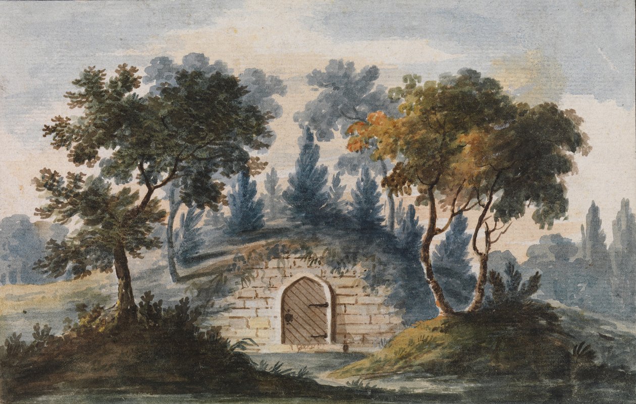 Washington tábornok sírja a Mount Vernonban Másolat metszet után a The Port Folioban..., 1811-1813 körül. alkotó: Pavel Petrovic Svin
