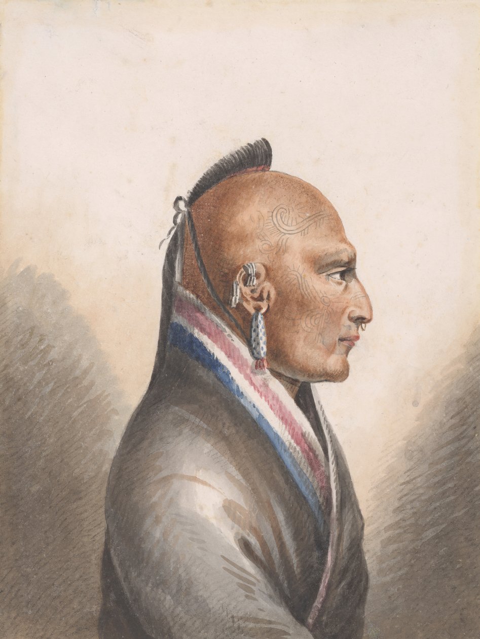 A kis Osages főnöke, 1811-kb. 1813. alkotó: Pavel Petrovic Svin