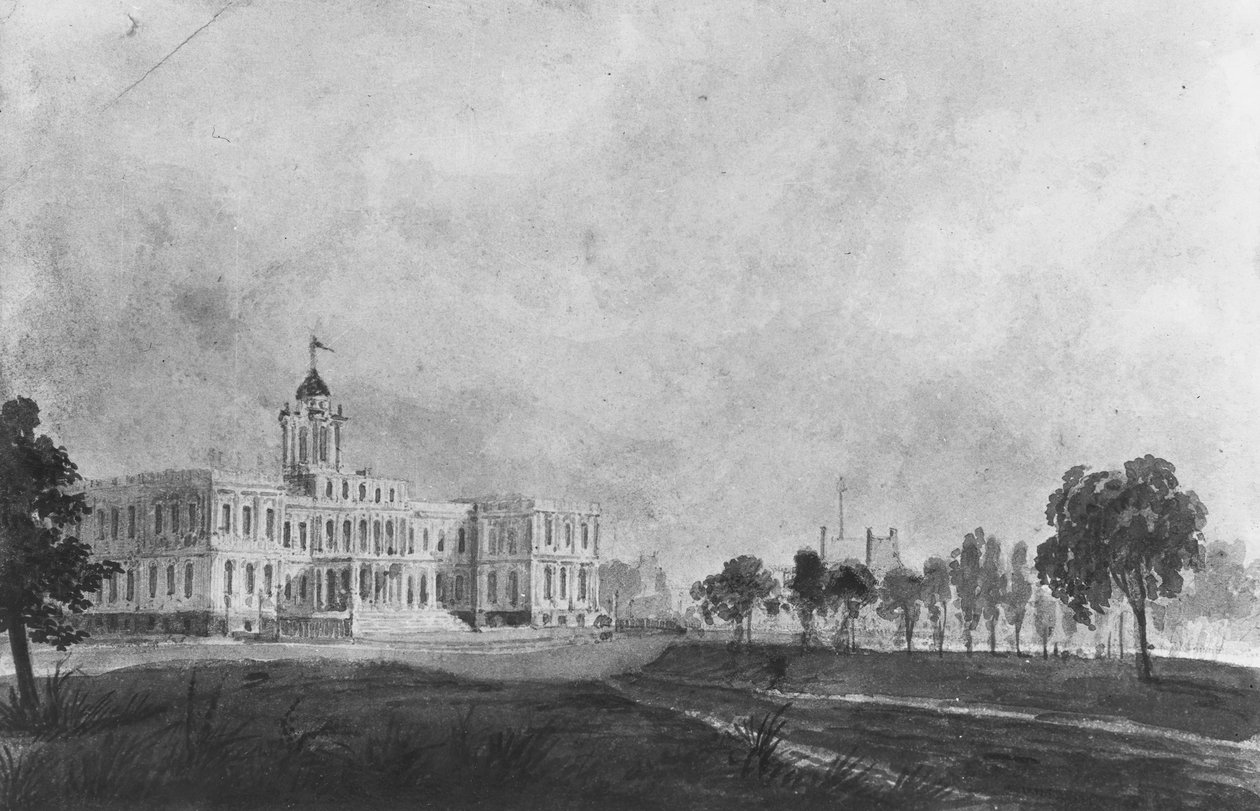 The New City Hall, New York, 1811-ca. 1813. alkotó: Pavel Petrovic Svin