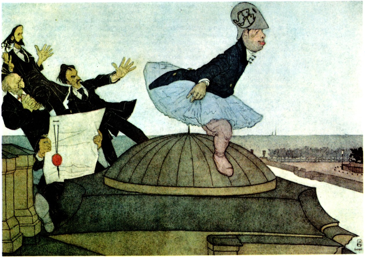 Új Minerva Szergej Djagilev diadala, 1901 alkotó: Pavel Yegorovich Shcherbov