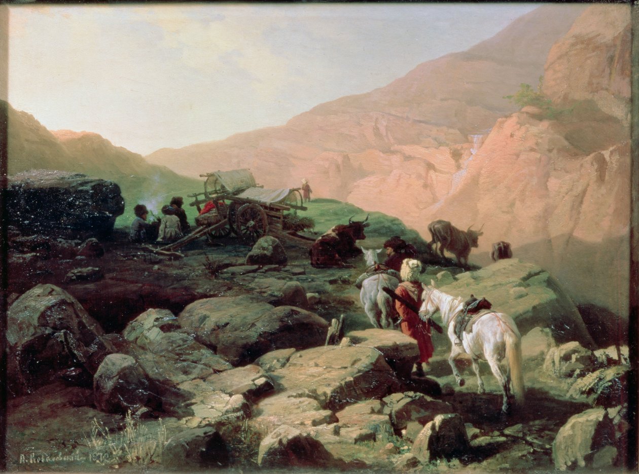 Kaukázus, 1872 alkotó: Pawel Kowalewsky
