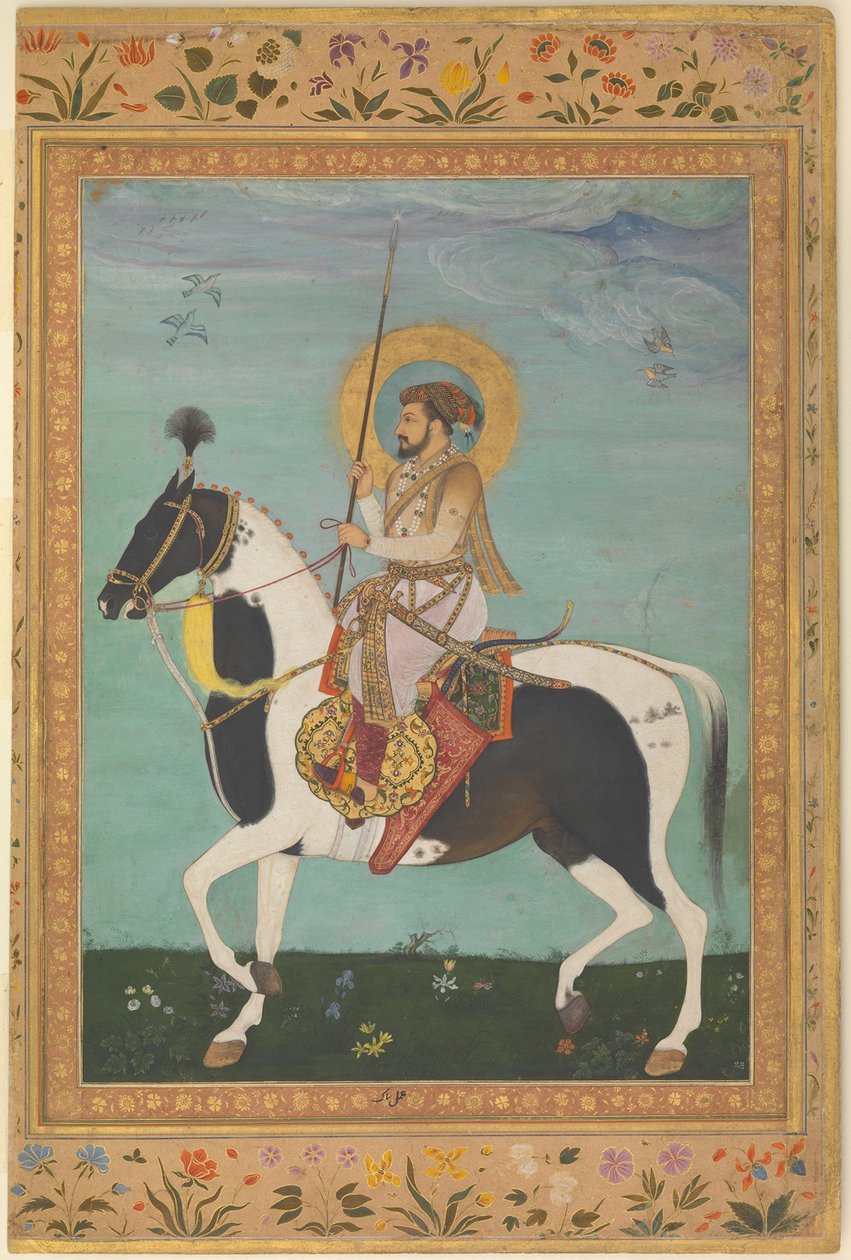 Shah Jahan lóháton, 1630 körül alkotó: Payag