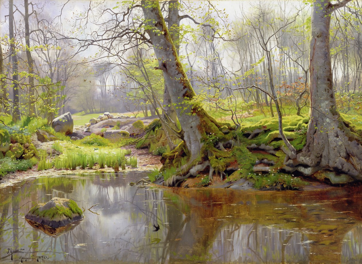 Erdő-tó, 1890 alkotó: Peder Monsted