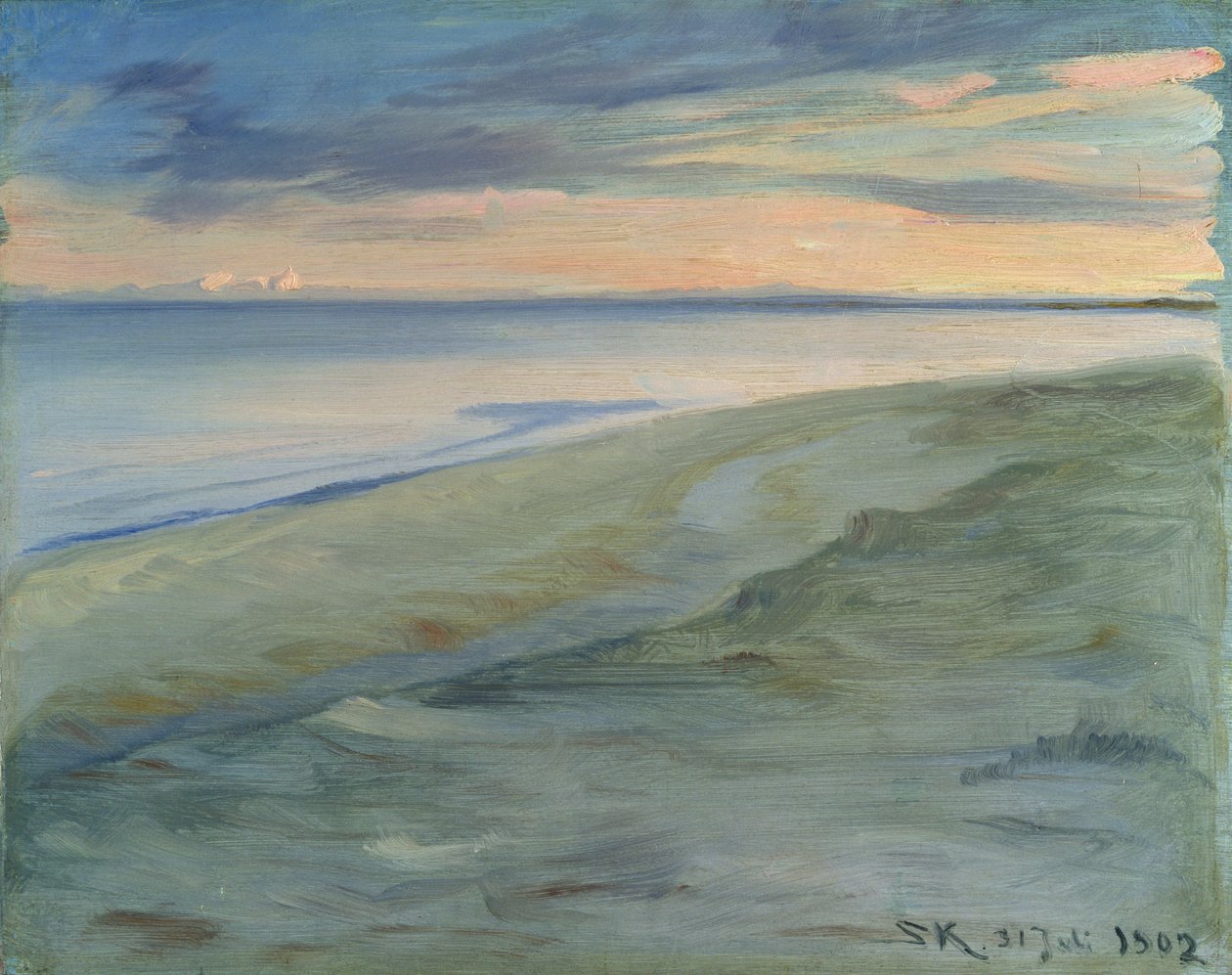 The Beach, Skagen, 1902 (panel) alkotó: Peder Severin Krøyer
