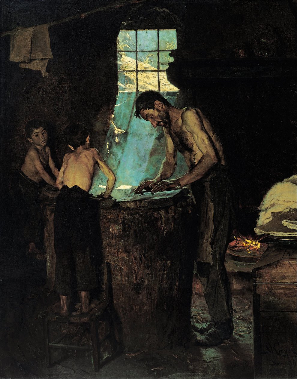 Olasz falusi kalaposok alkotó: Peder Severin Krøyer