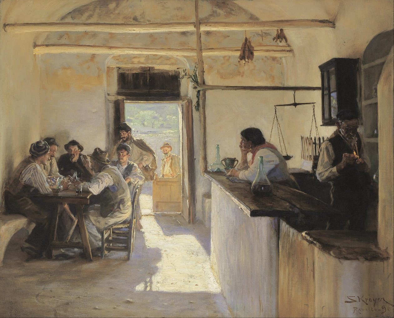 Osteria Ravellóban. alkotó: Peder Severin Krøyer