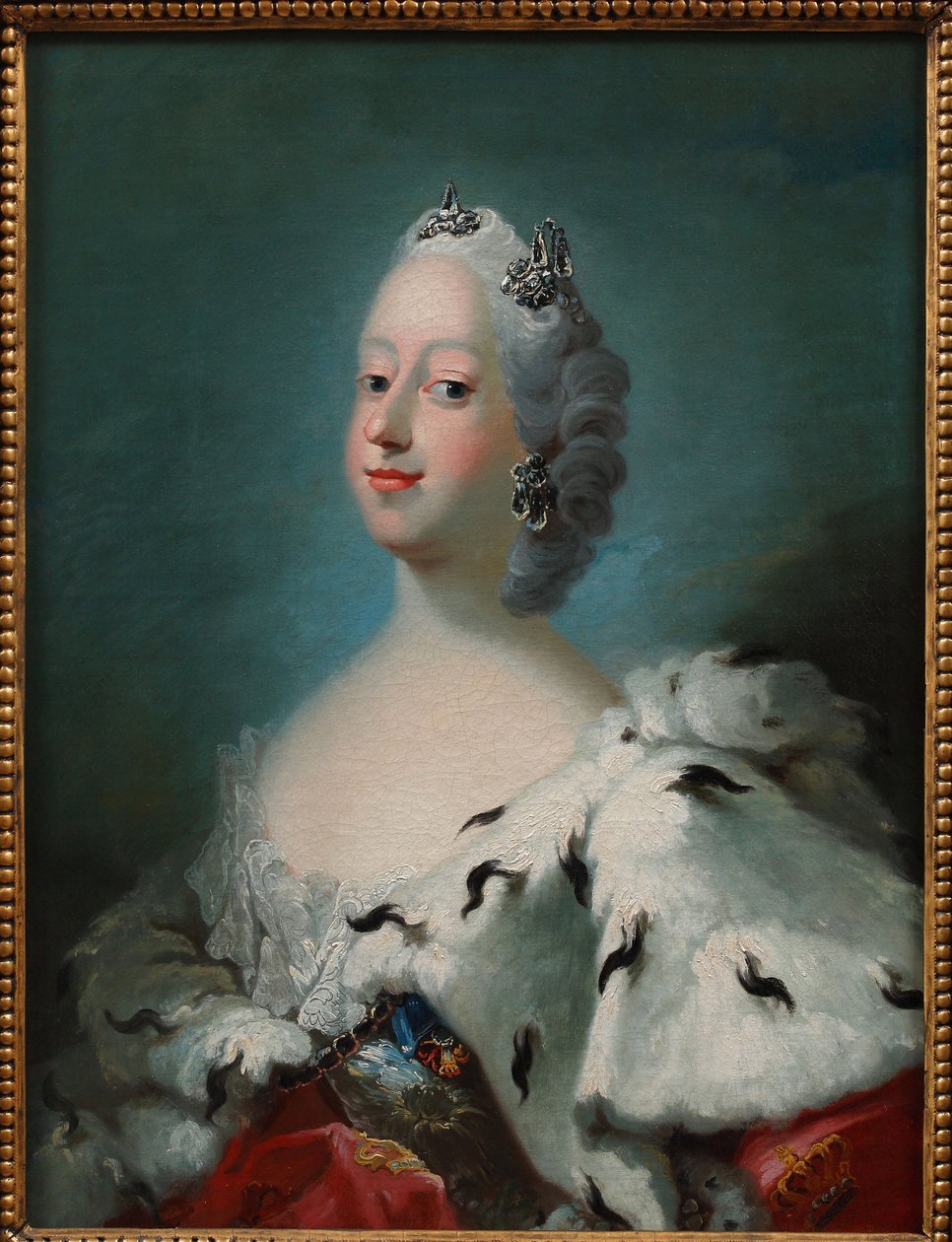 ""Lujza, Nagy-Britannia, dán királynő (1724-1751) portréja"" Peder Als (1726-1776) festménye 1750 körül A David-gyűjtemény alkotó: Peder Als