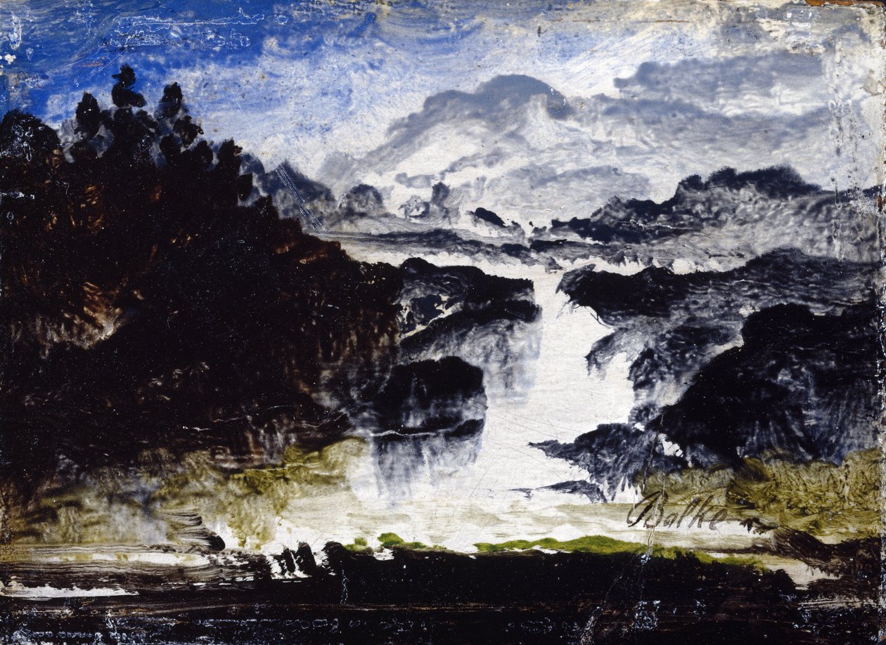 Egy vízesés alkotó: Peder Balke