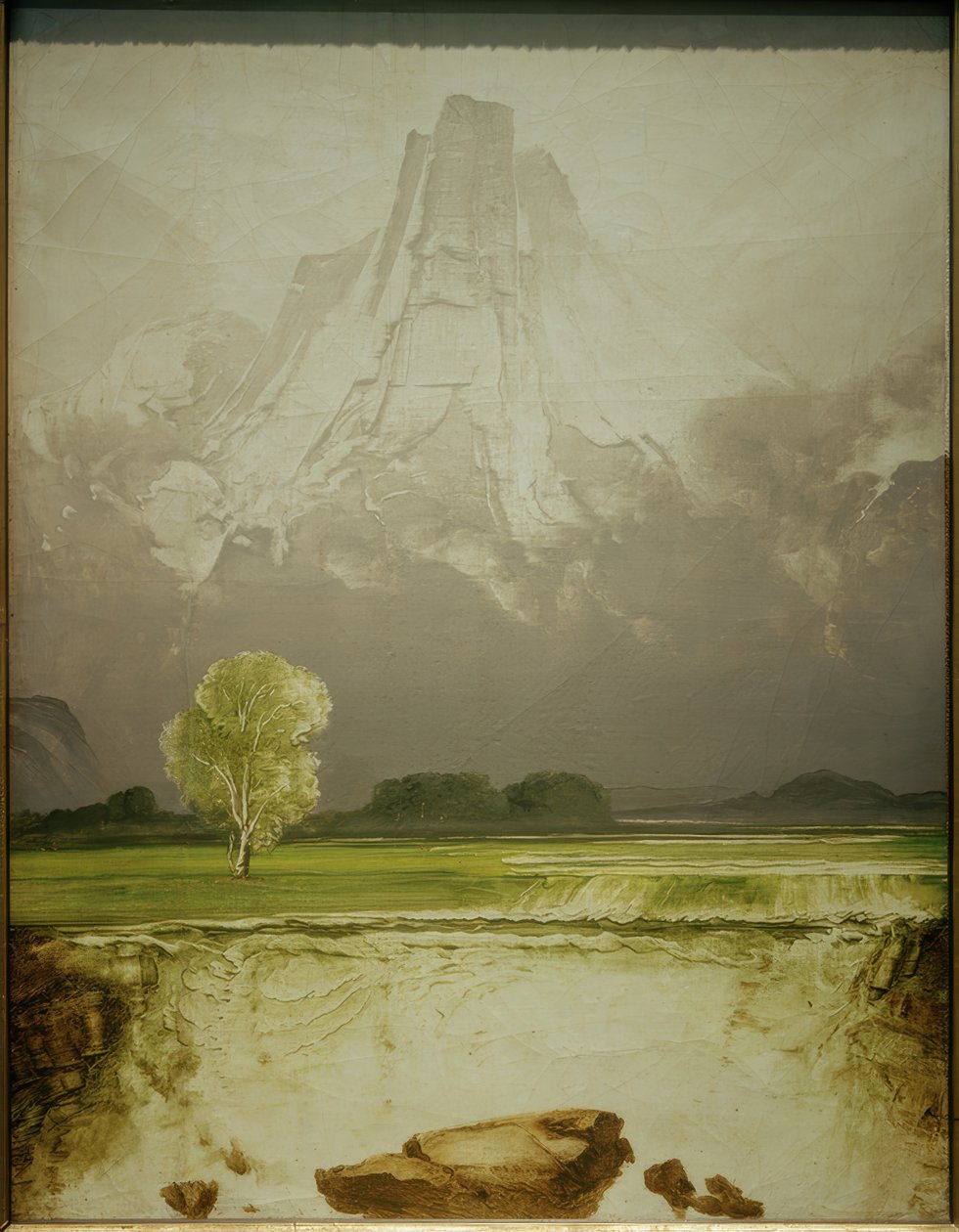 Stetind-hegy nyírfával alkotó: Peder Balke