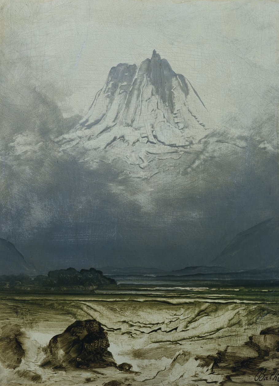 Landscape Study, Észak-Norvégia (olaj, panel) alkotó: Peder Balke