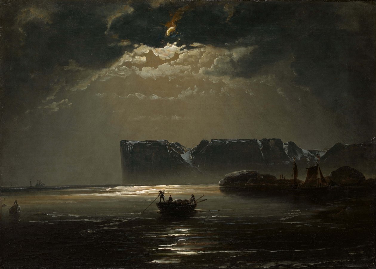 Az Északi-fok holdfénynél, 1848. alkotó: Peder Balke