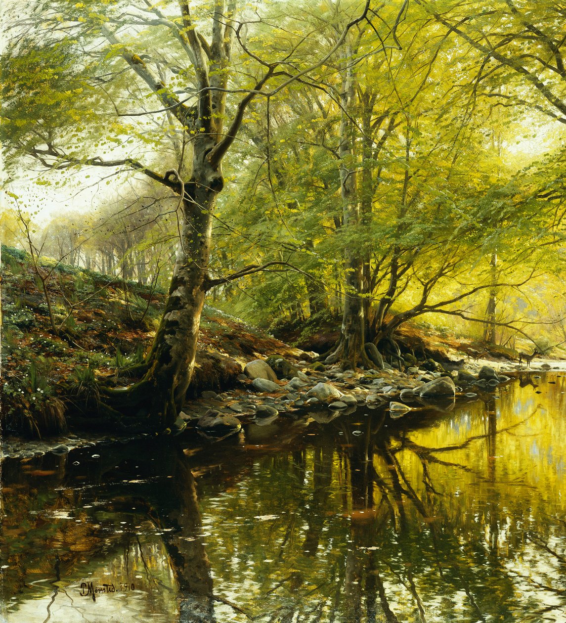 Erdős folyó táj alkotó: Peder Monsted
