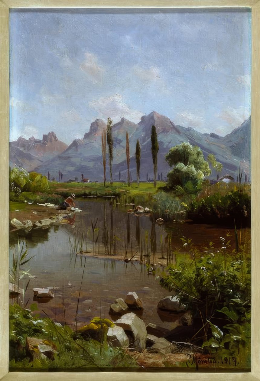 Patakpart a Genfi-tónál alkotó: Peder Monsted