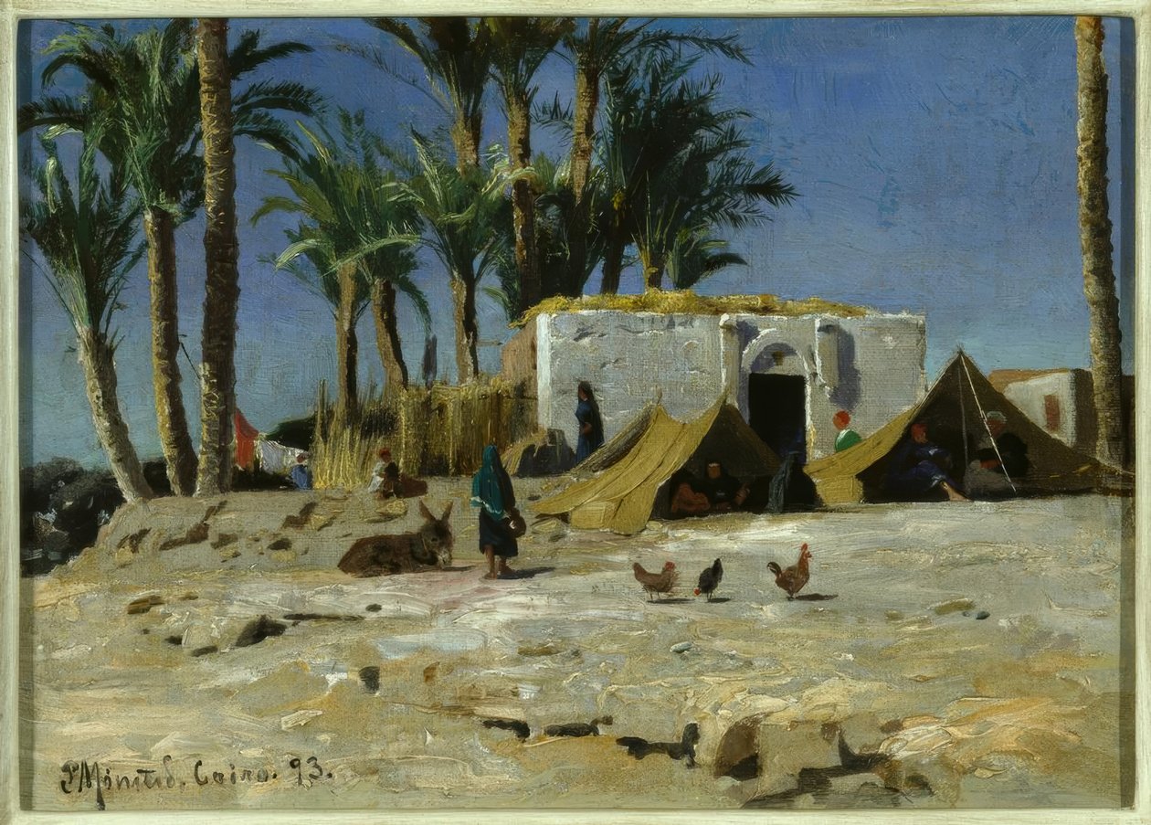 Beduinenlager Kairóban alkotó: Peder Monsted