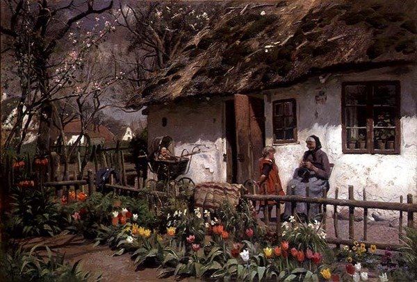A házon kívül alkotó: Peder Monsted