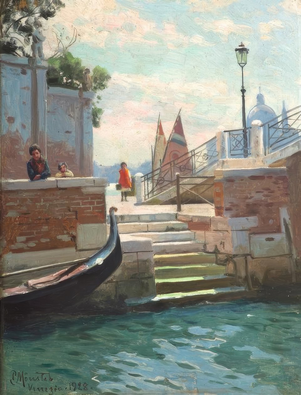 P.Mönsted, nyári nap Velencében alkotó: Peder Monsted