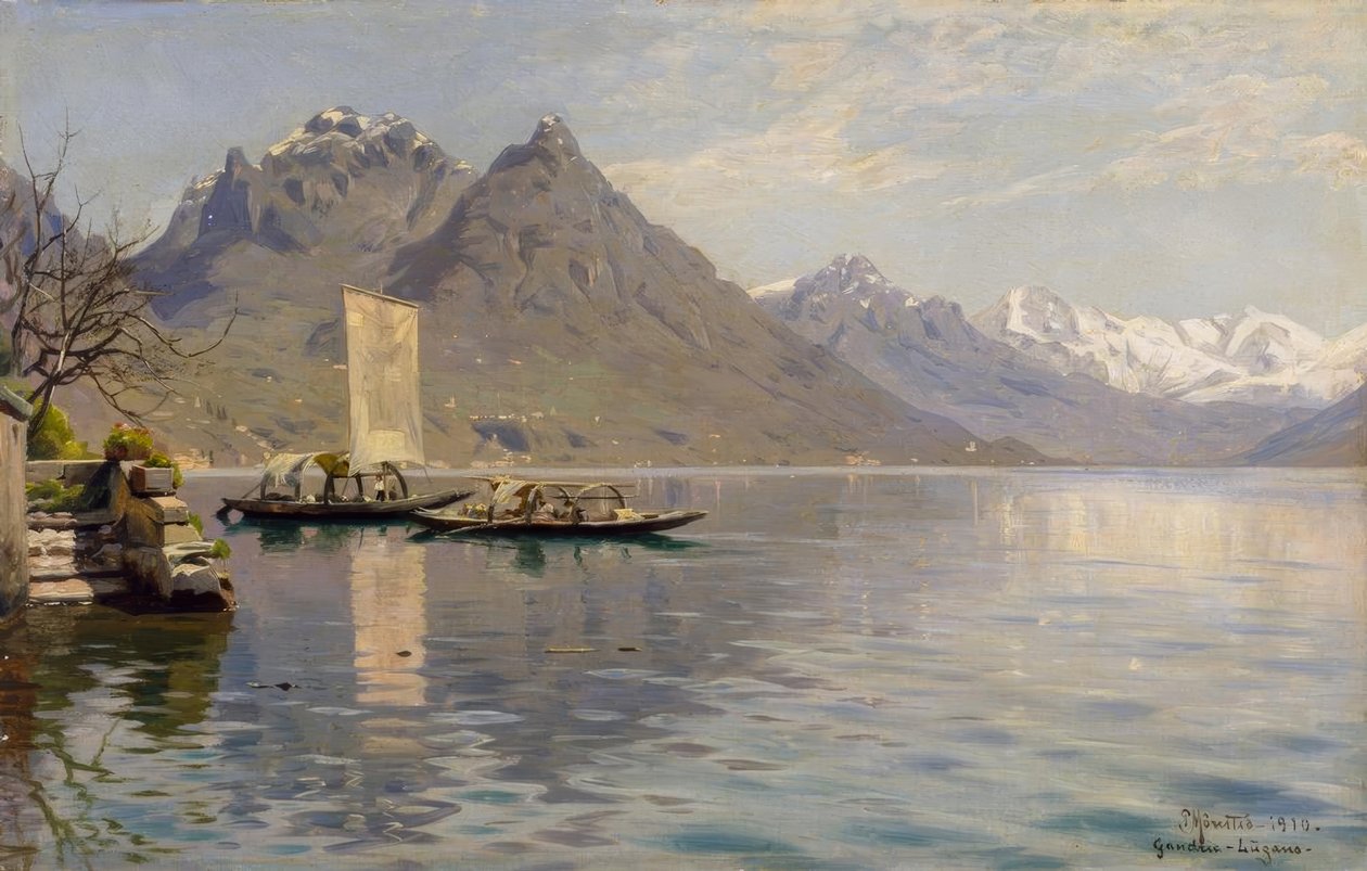 Napsütés a Luganói-tavon alkotó: Peder Monsted