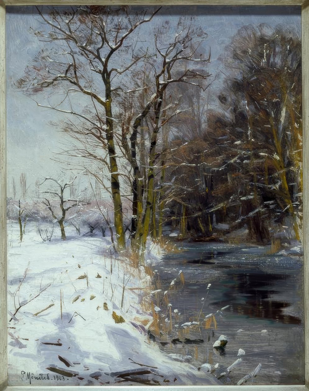 Napsütéses téli nap alkotó: Peder Monsted