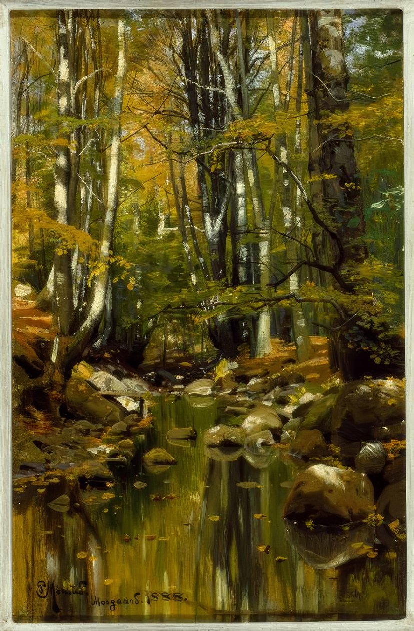 Erdei patak a nyár végén alkotó: Peder Monsted