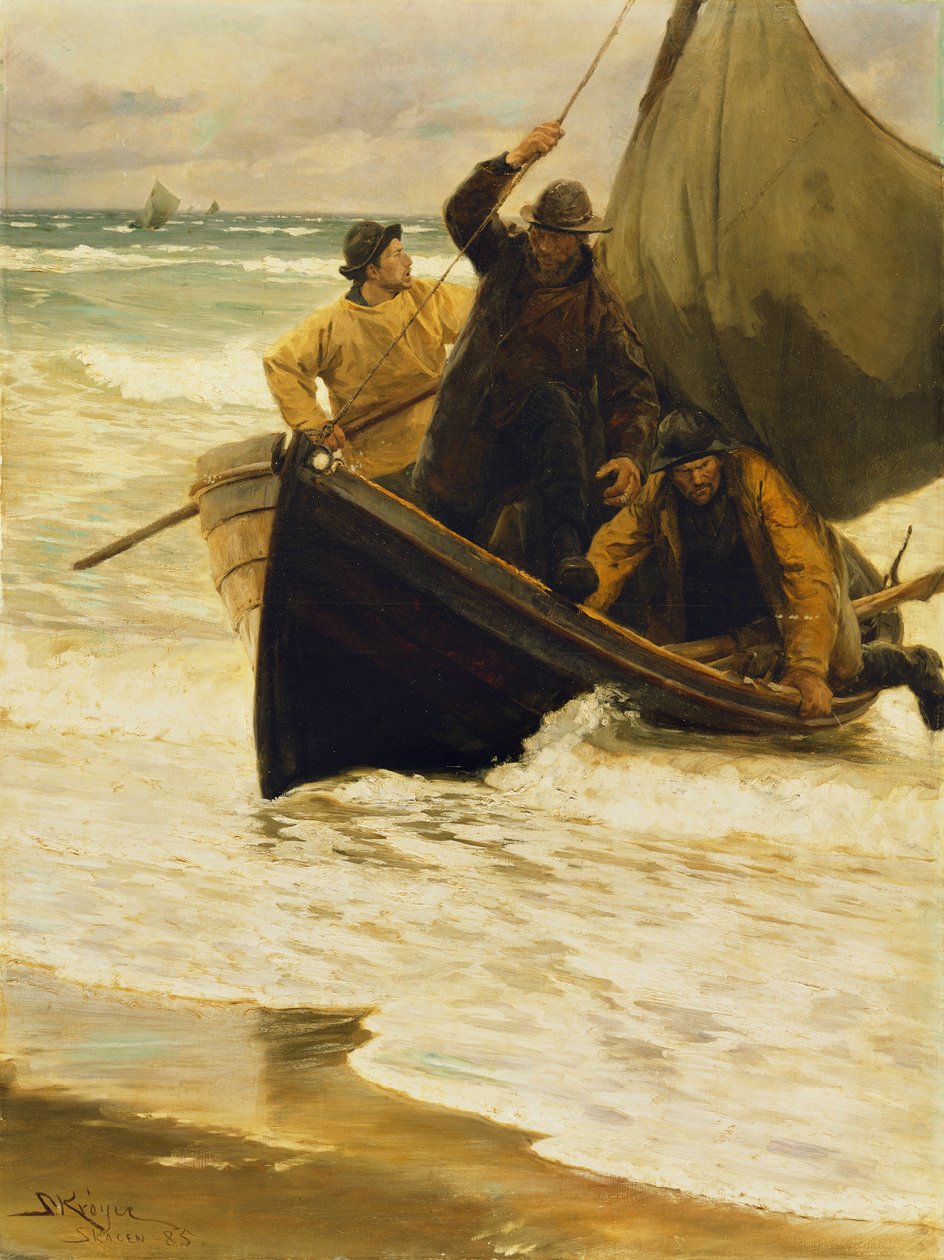 Hazatérő halász, Skagen, 1885 alkotó: Peder Severin Krøyer