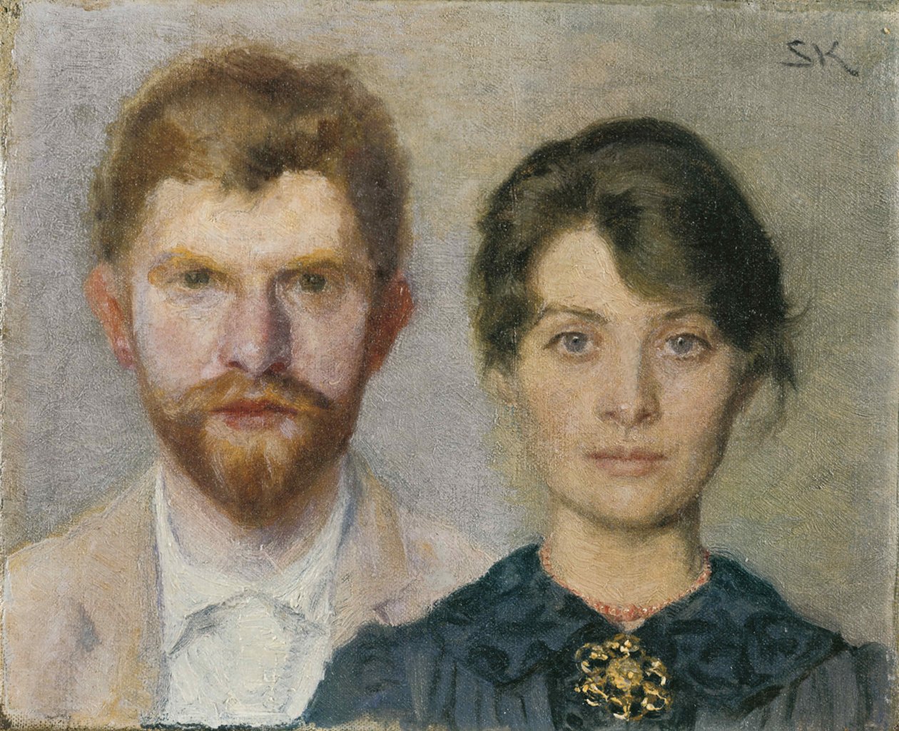 Marie és Peder Severin Krøyer kettős portréja, 1890. alkotó: Peder Severin Krøyer