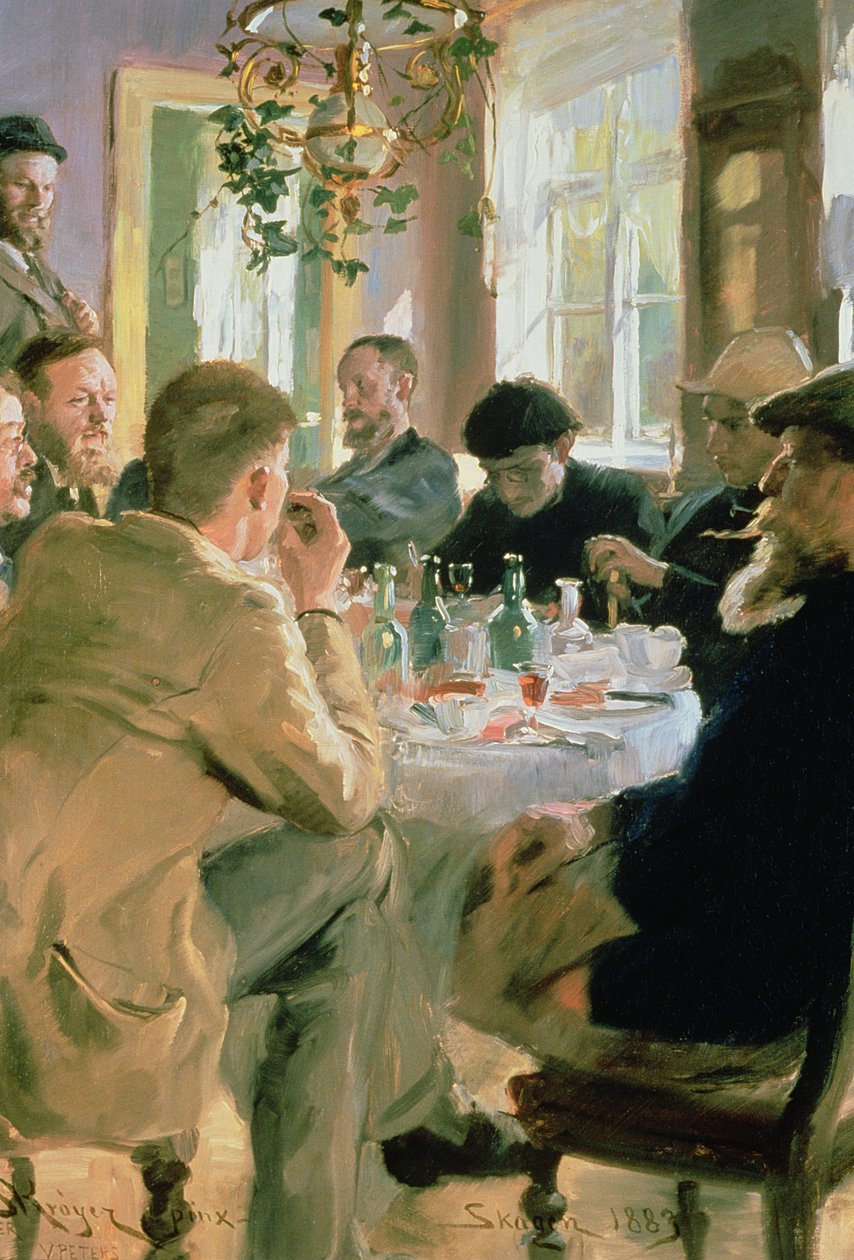 Ebédidő, 1883 alkotó: Peder Severin Krøyer