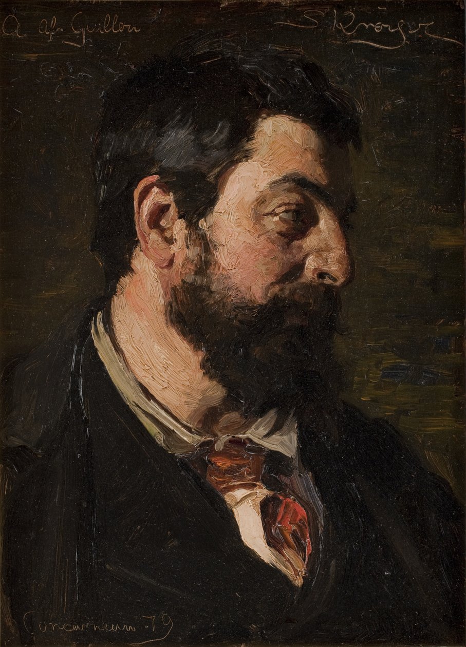 Alfred Guillou francia festő portréja alkotó: Peder Severin Krøyer