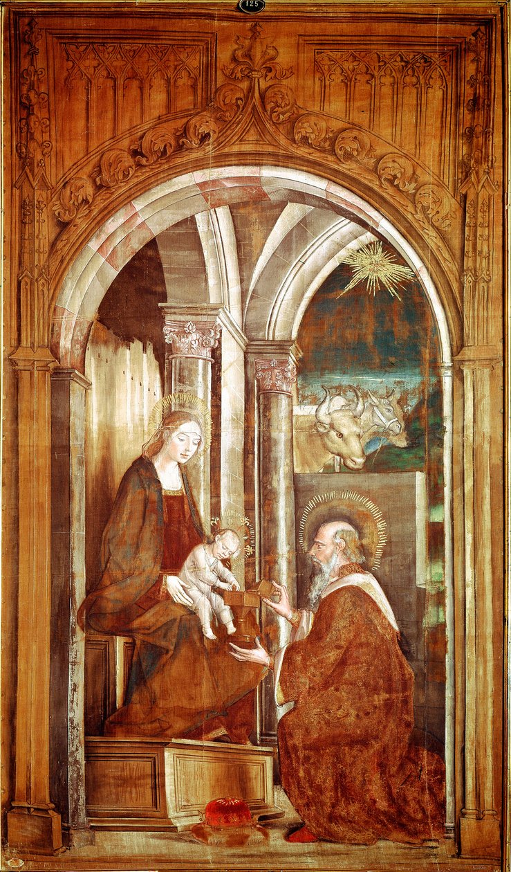 A Mágusok imádása Pedro Berruguete festménye (1450/1455-1504) Madrid, Prado Múzeum alkotó: Pedro Berruguete