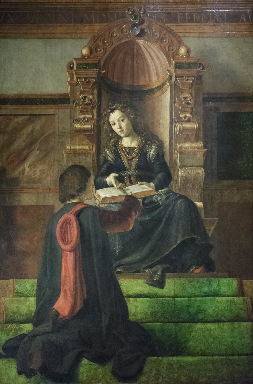 A retorika allegóriája, 1477-82 körül (olaj, panel) alkotó: Pedro Berruguete