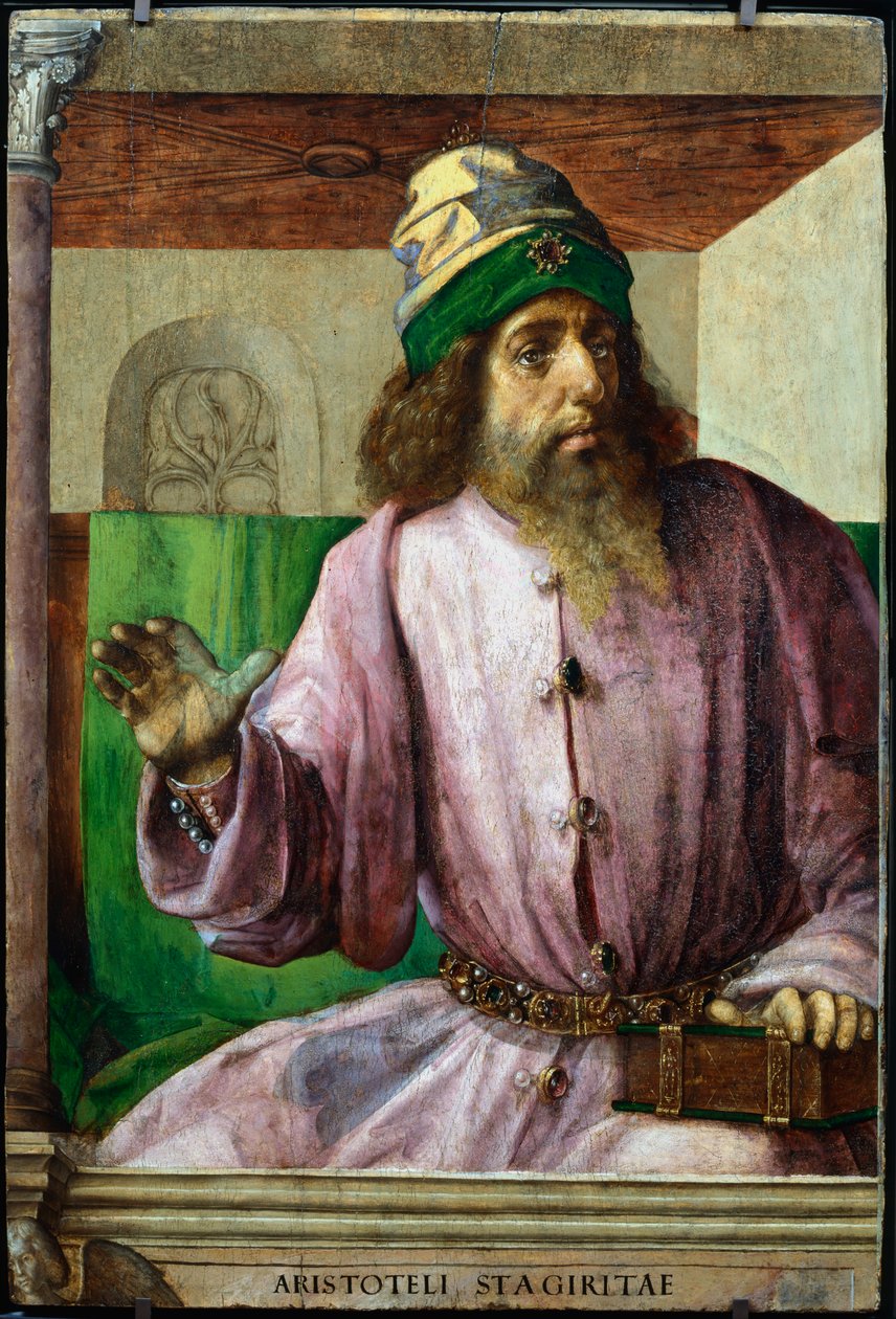 Arisztotelész, ókori görög filozófus és tudós, c1470-c1504 alkotó: Pedro Berruguete