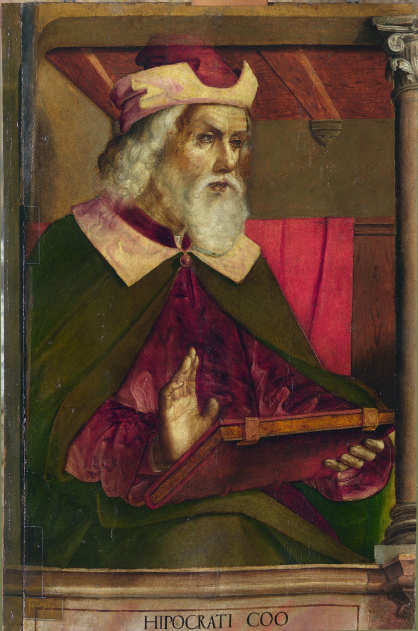 Hippokratész, 1473-75 körül (olaj, fa) alkotó: Pedro Berruguete