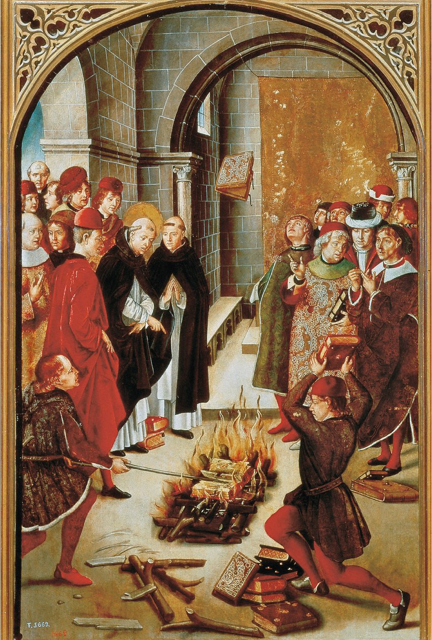Szent Domonkos és az albigensek (olaj, tábla, 1493-1499 körül) alkotó: Pedro Berruguete