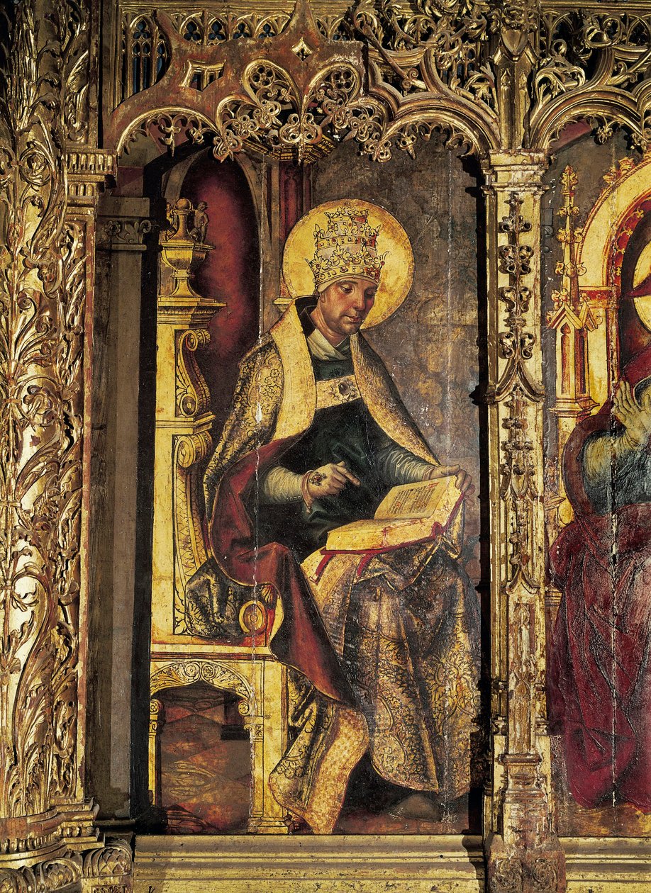 Nagy Szent Gergely, Pedro Berruguete festménye, 1449-1503 körül alkotó: Pedro Berruguete