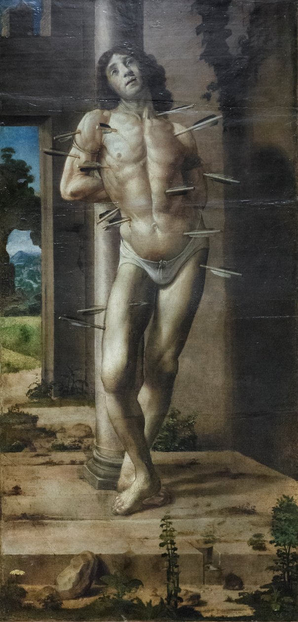 Szent Sebestyén, 1476-82 körül (olaj, tábla) alkotó: Pedro Berruguete